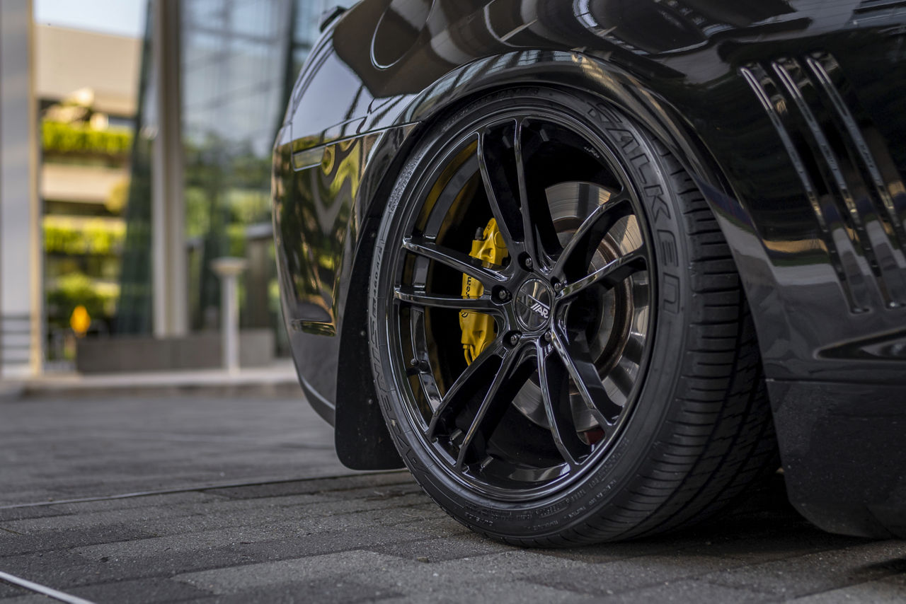 2021 Chevrolet Camaro American Racing MACH FIVE Black Wheel Pros